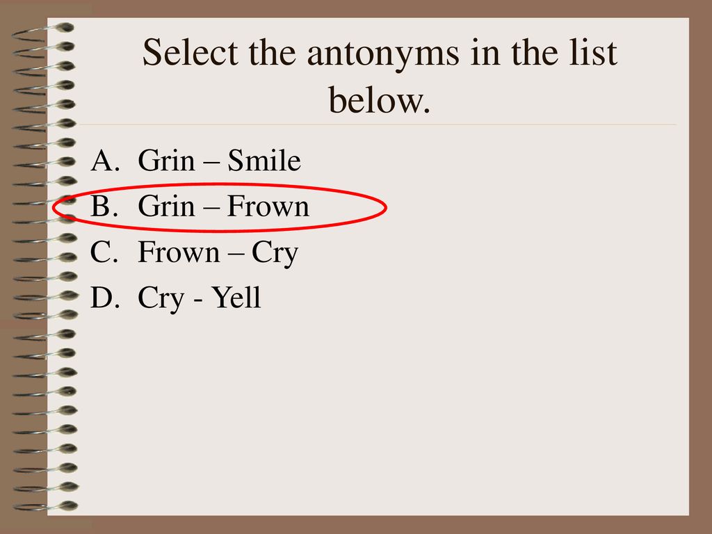 Which word below is a synonym of the underlined word in the following sentence? I made a small