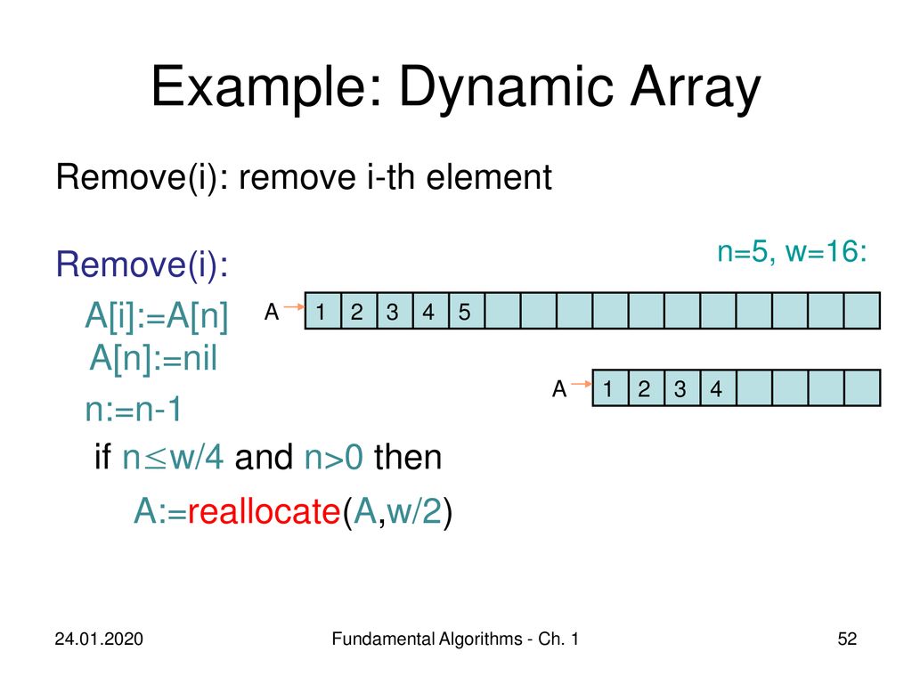 Example: Dynamic Array