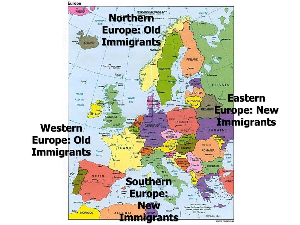 pix Old Immigrants Vs New Immigrants Map immigration urbanization ppt download
