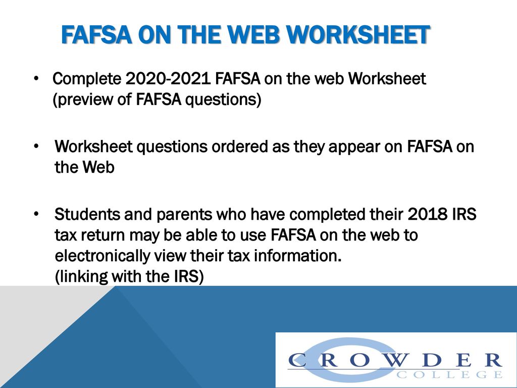Welcome To Financial Aid Night Ppt Download