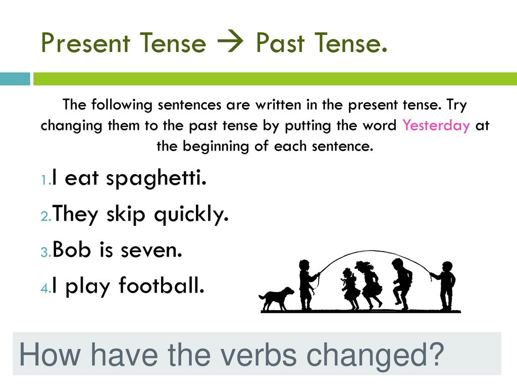 Verb Tenses (It’s a tense issue…). - ppt download