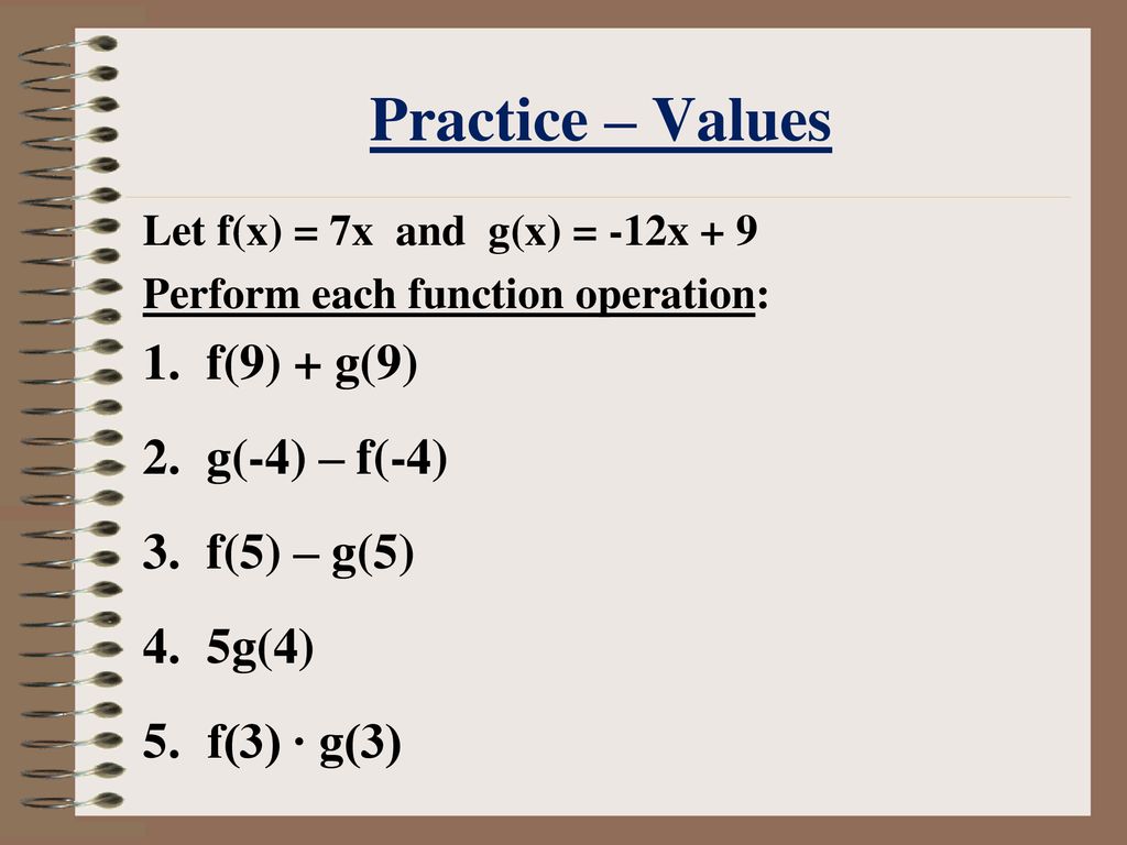 Math 1 Warm Up Evaluate 1 F X 2x 15 For X 3 Ppt Download