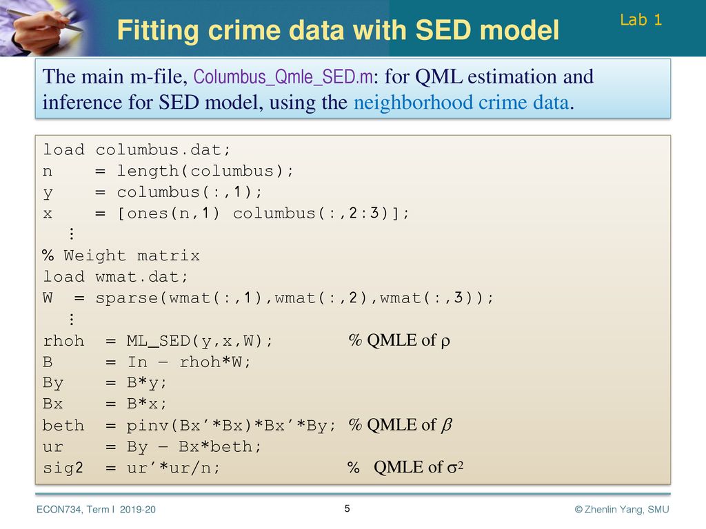 Econ734 Spatial Econometrics Lab 1 Ppt Download