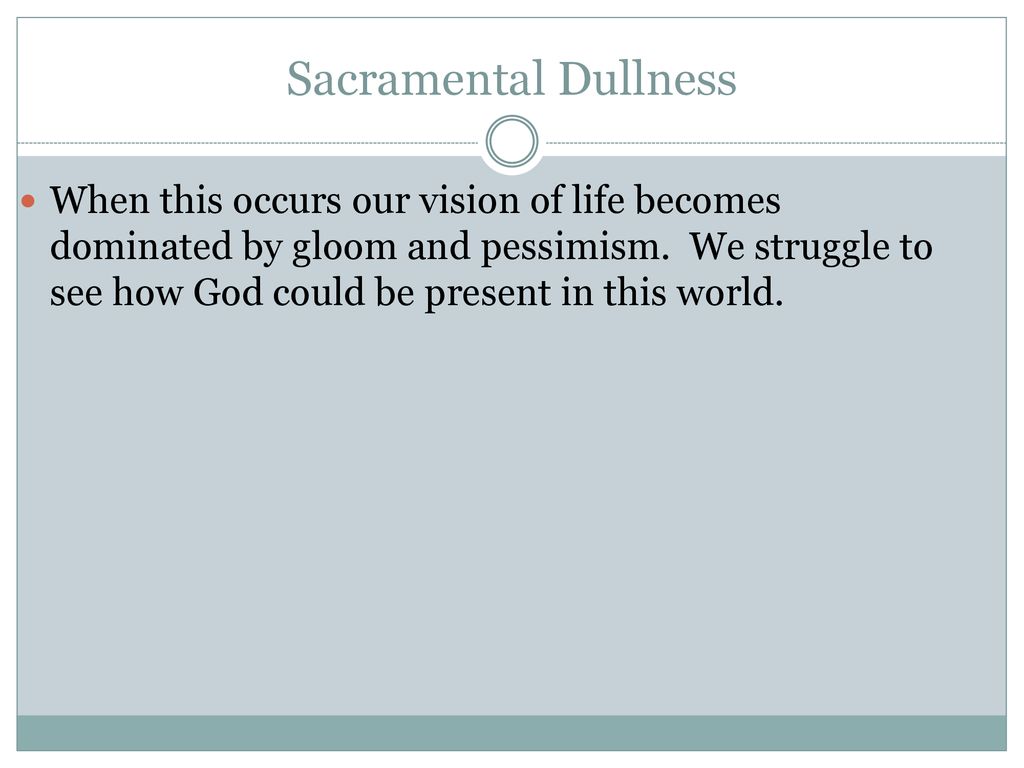what is sacramental awareness