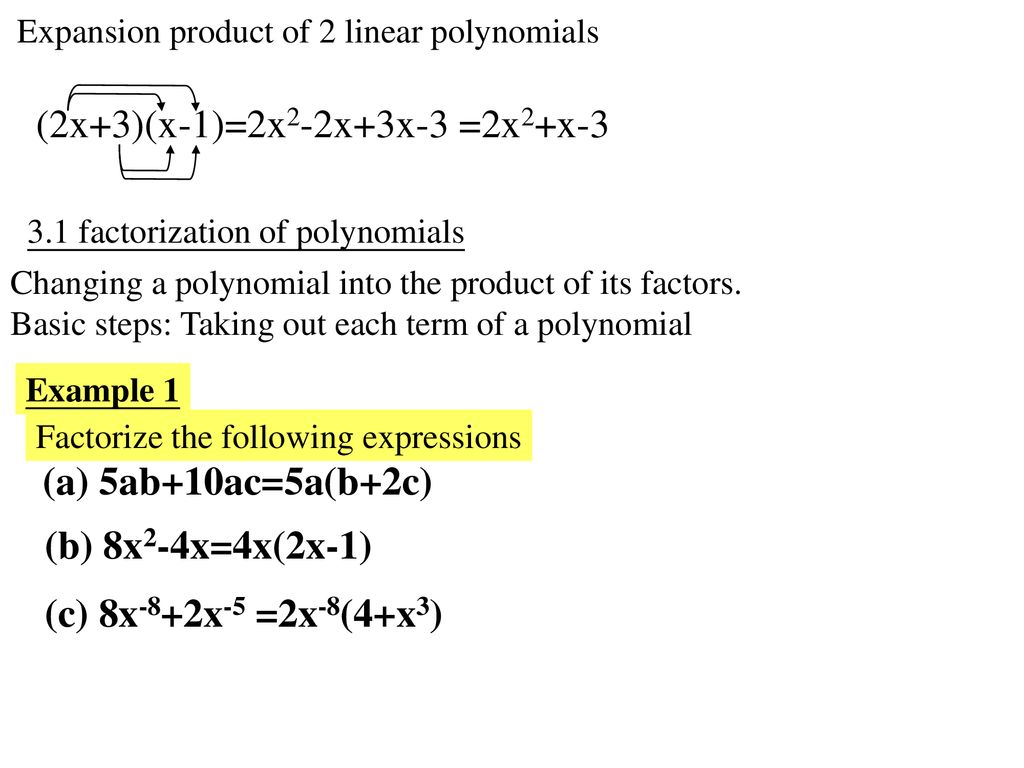 Chapter 3 More About Factorization Ppt Download