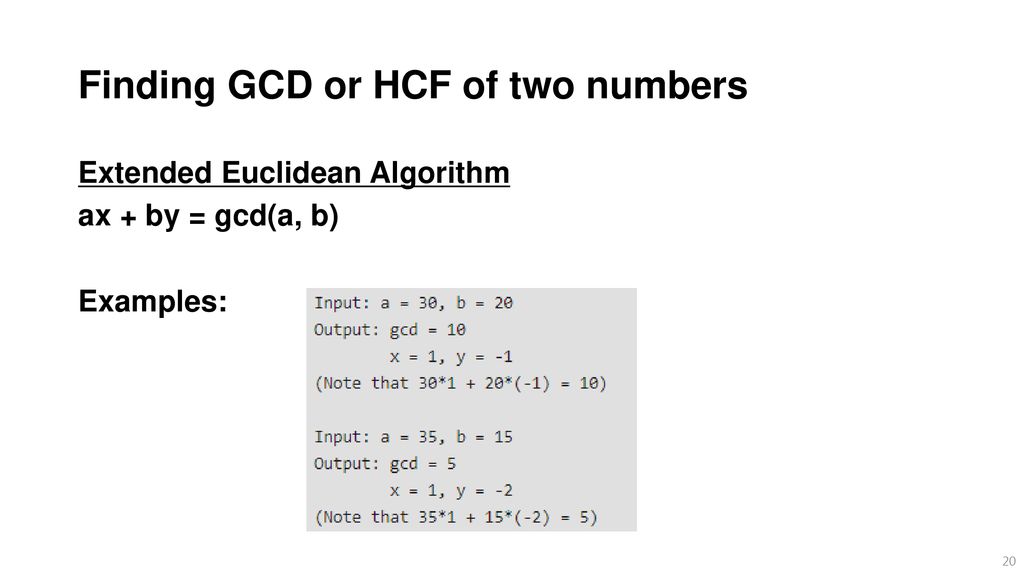 Mathematical algorithms ppt download