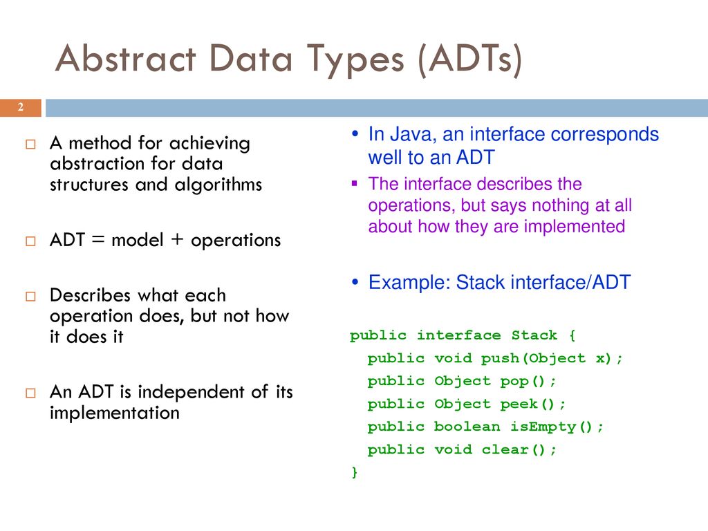 Standard Adts Lecture 16 Cs2110 Fall Ppt Download
