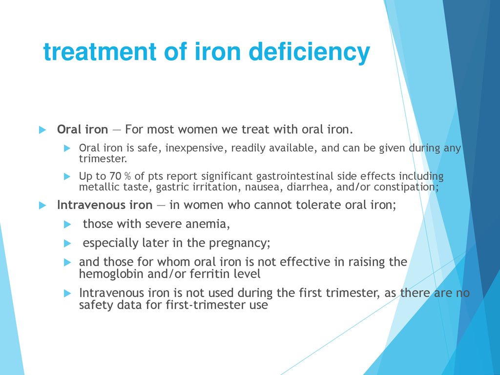 Anaemia In Pregnancy Dr LAMA AL MEHAISEN Ppt Download   Treatment Of Iron Deficiency 