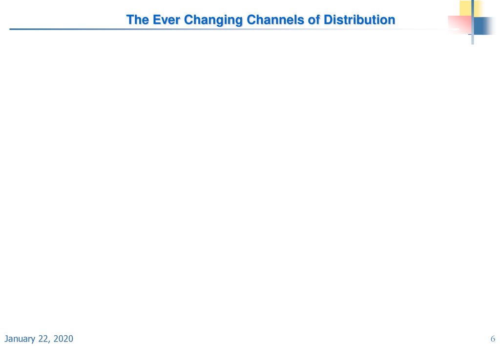 The Ever Changing Channels of Distribution - ppt download
