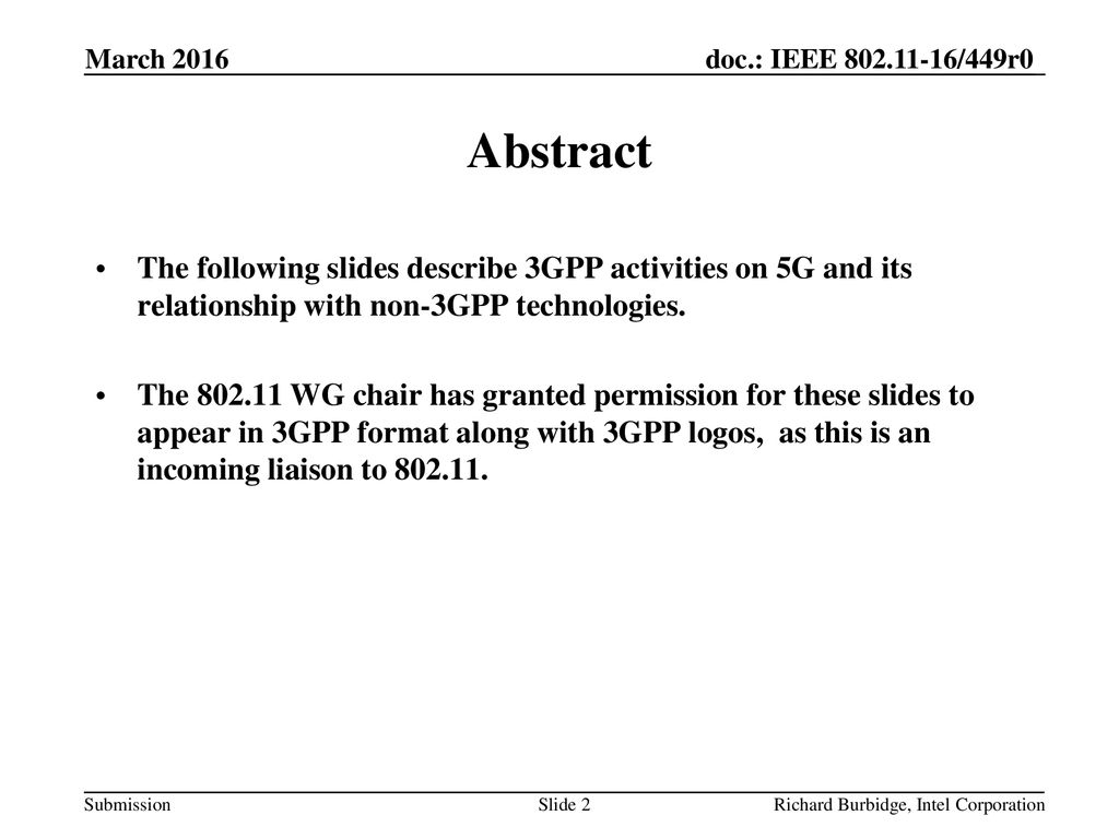3gpp Activities On 5g And Relationship With Non 3gpp Technologies