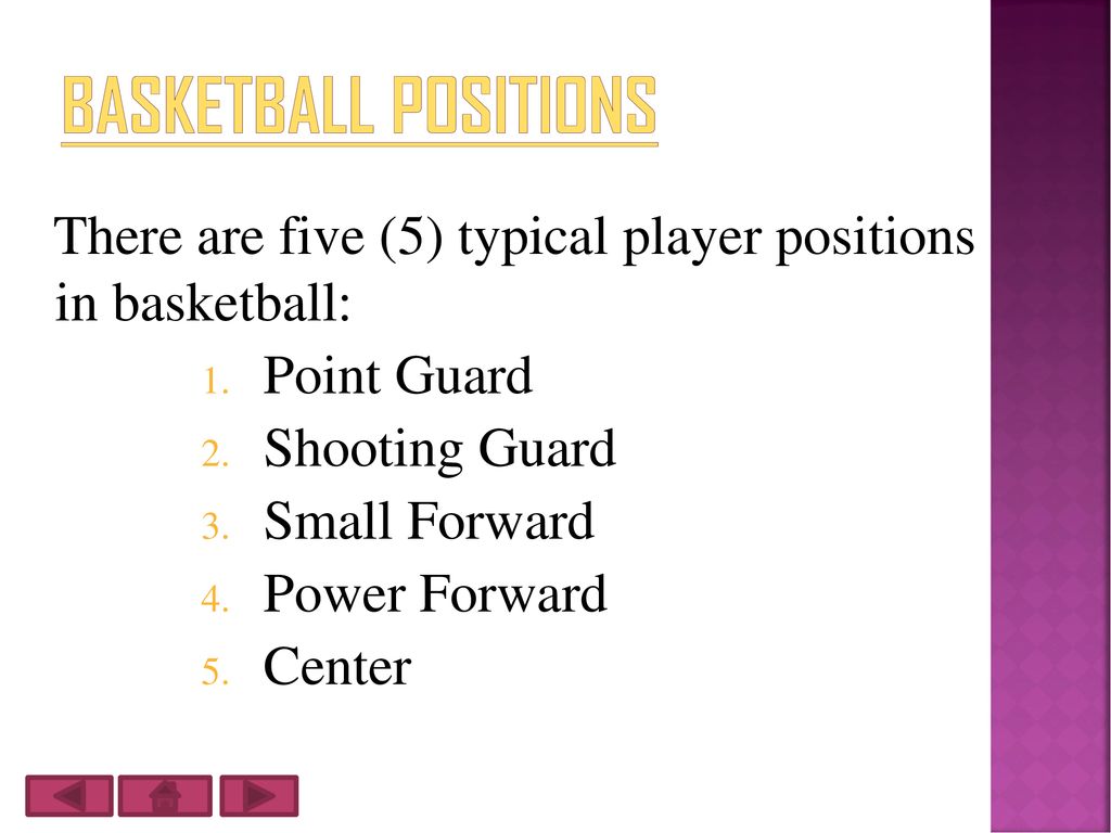 Basketball Positions Kennie A. Campbell ID# GCF Course: ICT - ppt download