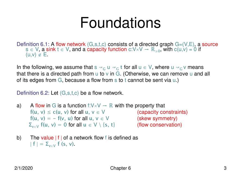 Fundamental Algorithms Chapter 6 Network Flow Ppt Download