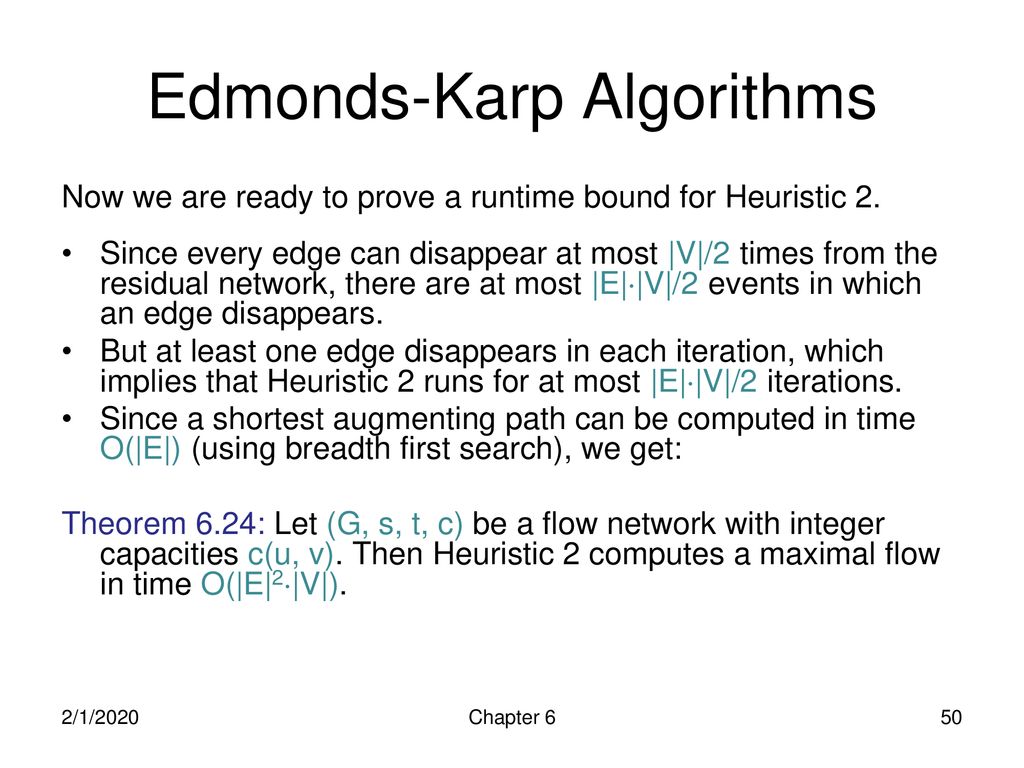 Fundamental Algorithms Chapter 6: Network Flow - ppt download