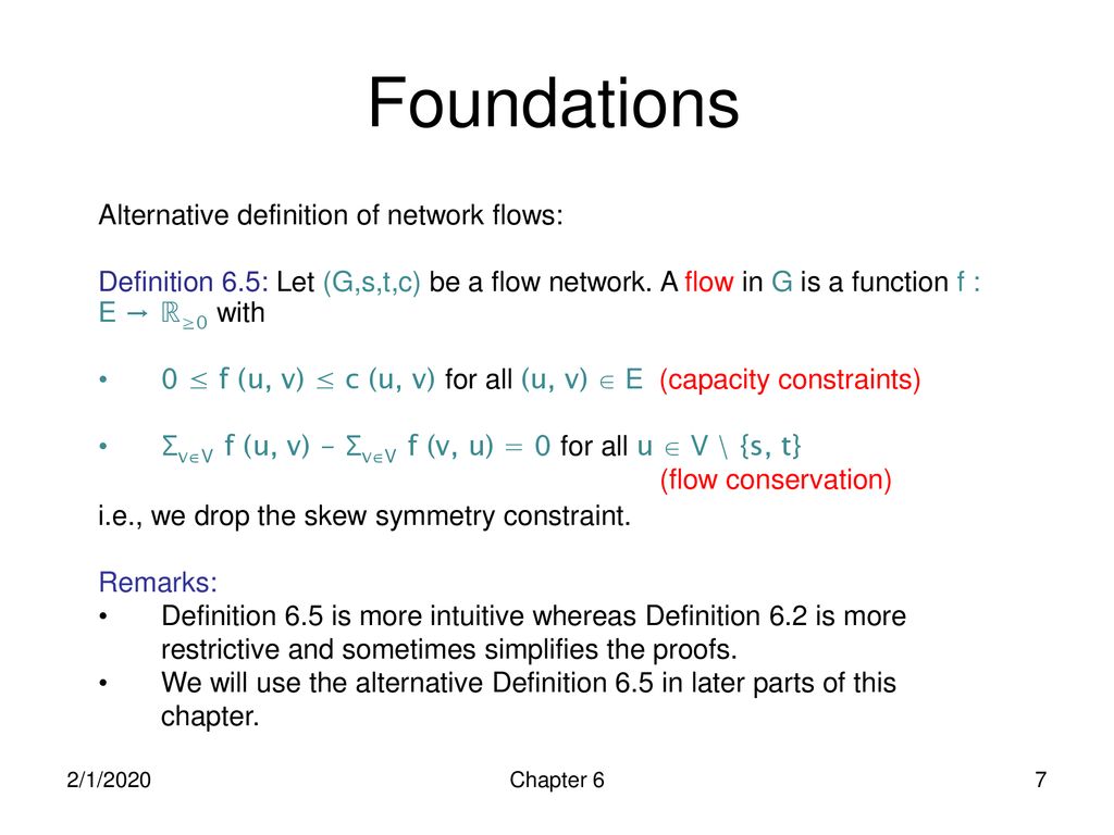 Fundamental Algorithms Chapter 6 Network Flow Ppt Download