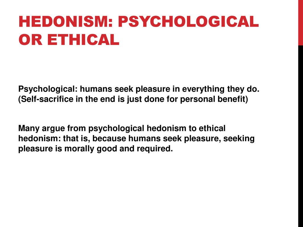 hedonism psychology