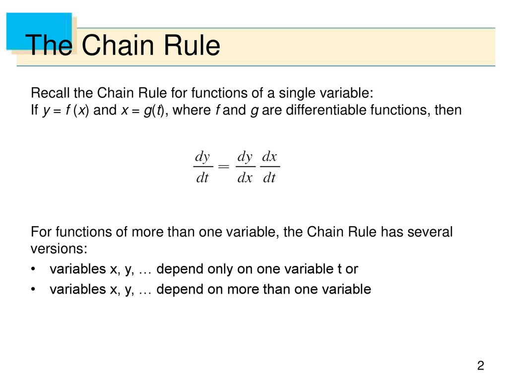 14 5 The Chain Rule Ppt Download
