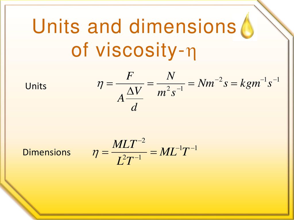 Viscosity department of physics the open university of sri lanka ppt