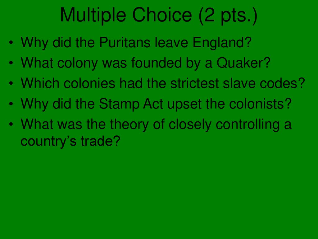 Chapter 3 test study guide ppt download