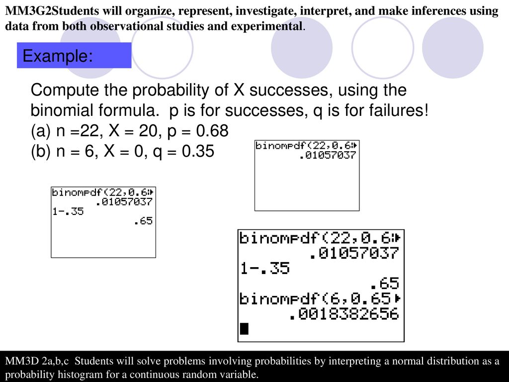 Using The Ti 84 With Binomial And Normal Distributions Ppt Download