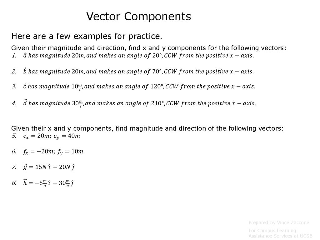 Vector Examples Physics 1 Prepared By Vince Zaccone Ppt Download Vector Examples Physics 1 Prepared By Vince Zaccone Ppt Download