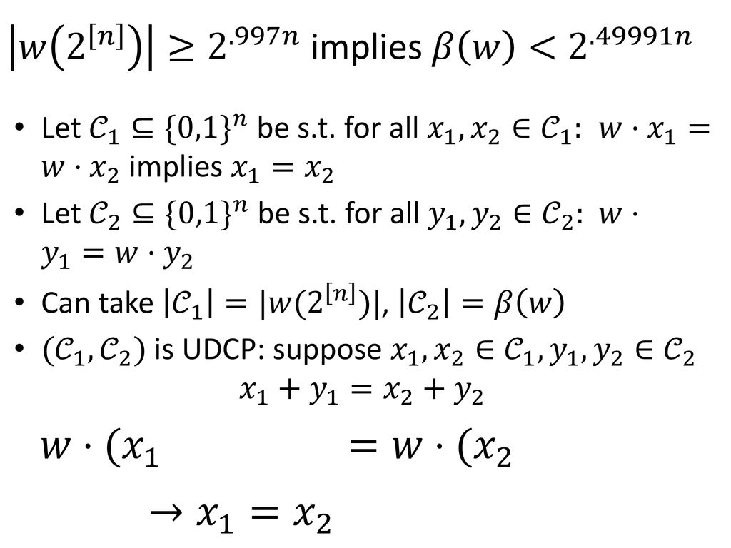Dense Subset Sum May Be The Hardest Ppt Download