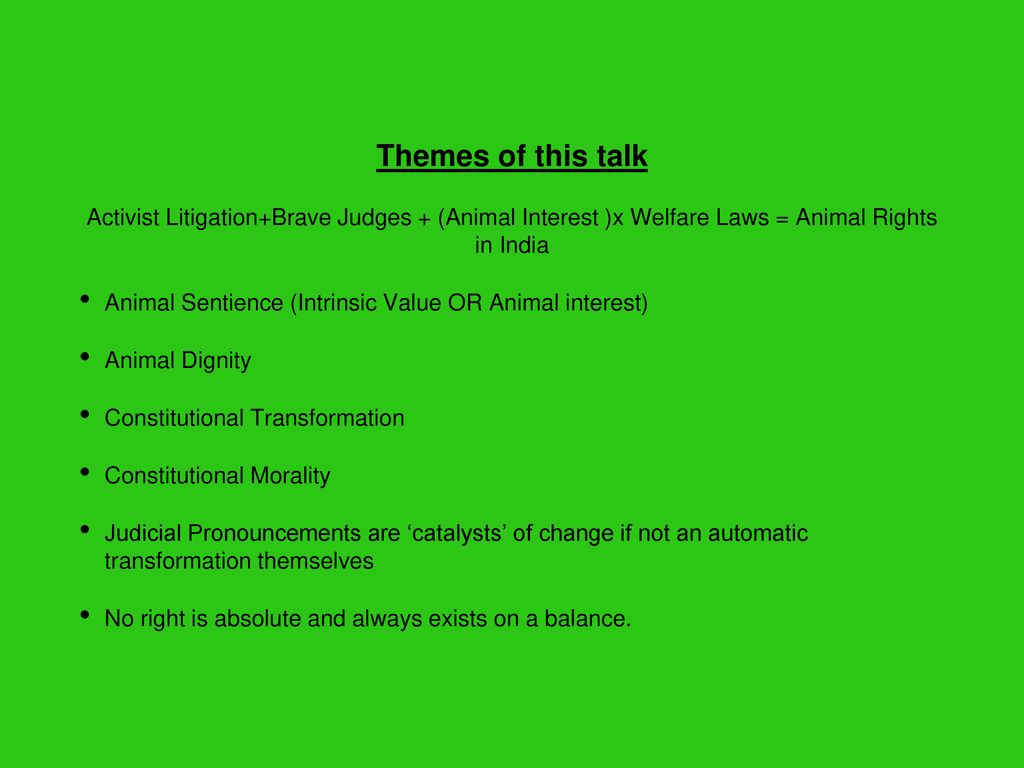 Status of Animals in Indian Law FIAPO Bootcamp Kochi October 2019 - ppt  download