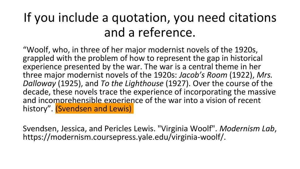 Introduction To Referencing And Citations Ppt Download
