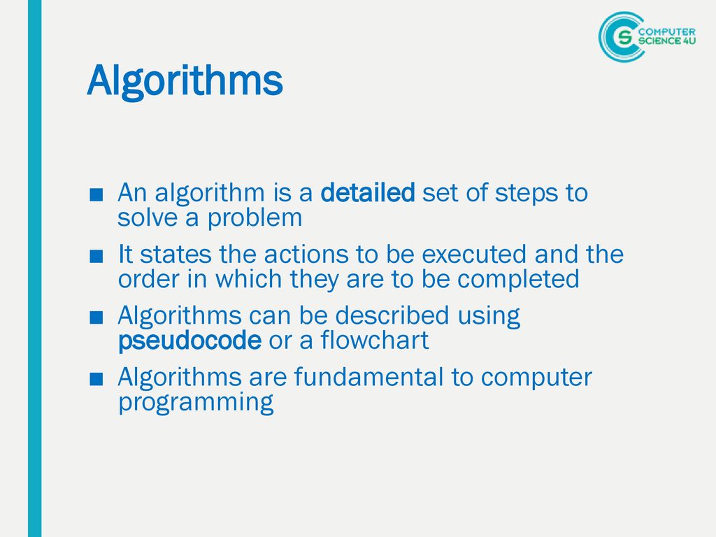 Algorithms & Pseudocode - ppt download