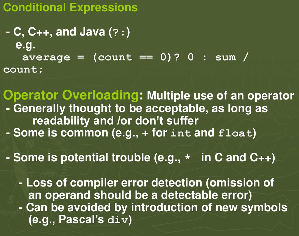Chapter 7 : Expression and Assignment Statements - ppt download