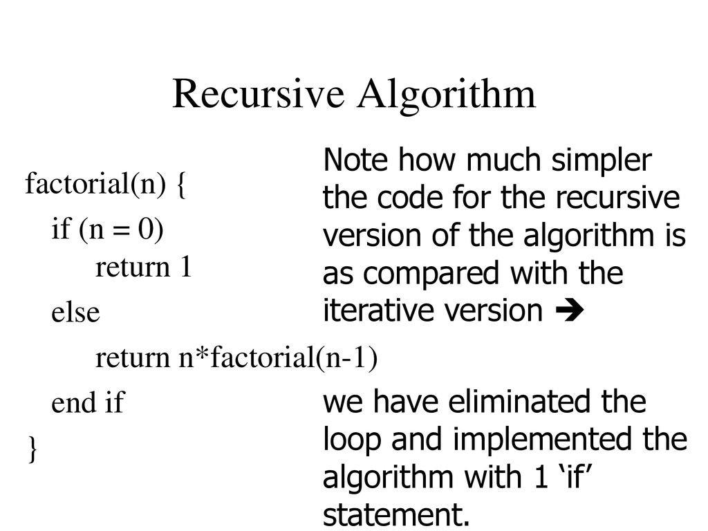 Recursion Recursion is more than just a programming technique. It has ...