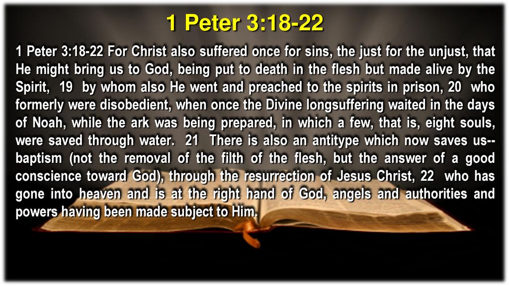 1 peter 3 18 22