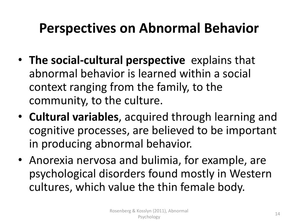 examples of abnormal behavior in society
