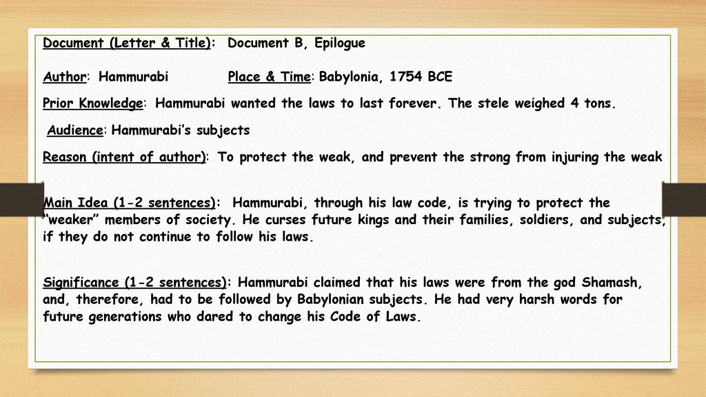 Реферат: Code Of Hammurabi Essay Research Paper Code