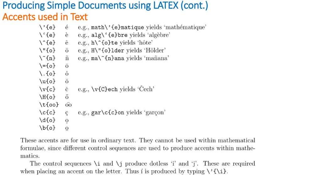 Lecture 7 Introduction To Latex Ppt Download