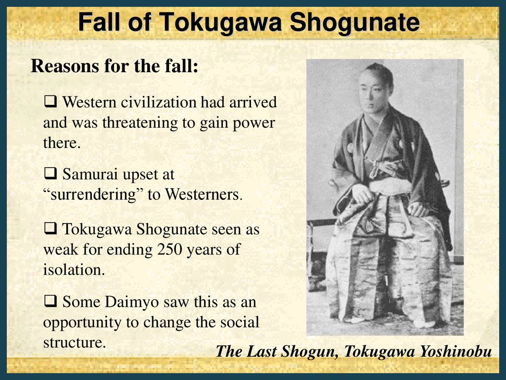The Meiji Restoration. - ppt download