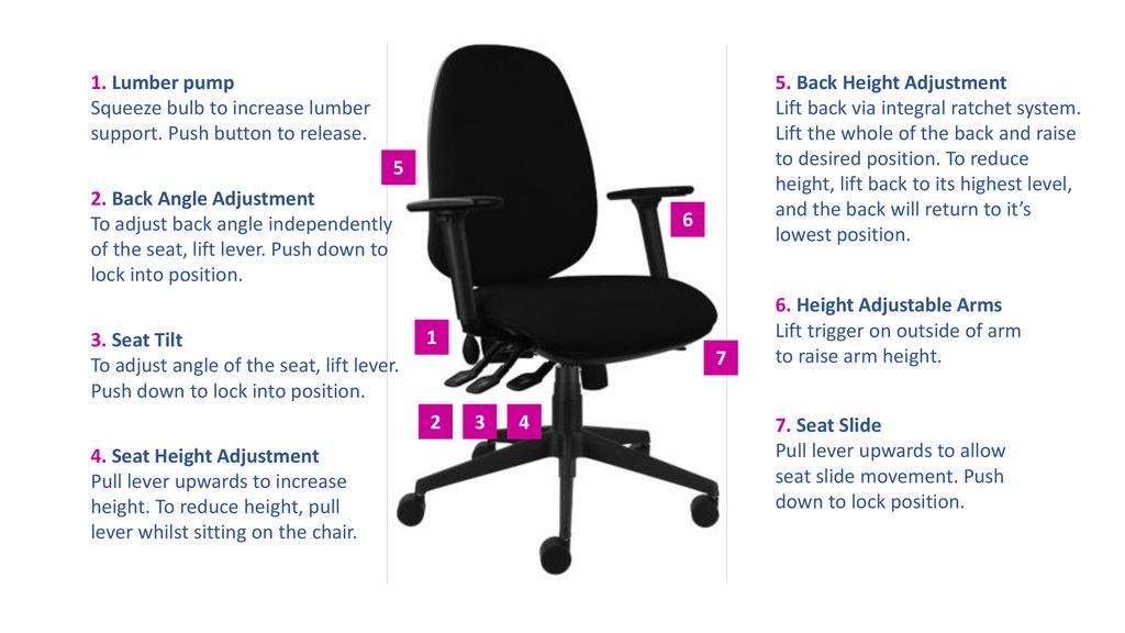 Adjusting An Office Chair Ppt Download