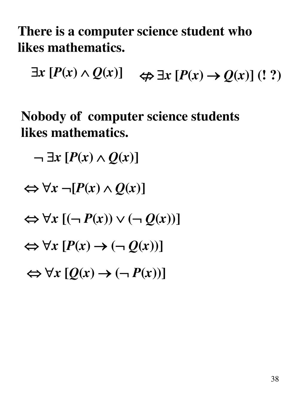 1 1 Fundamentals Of Logic The Rules Of Logic Give Precise Meaning To Ppt Download
