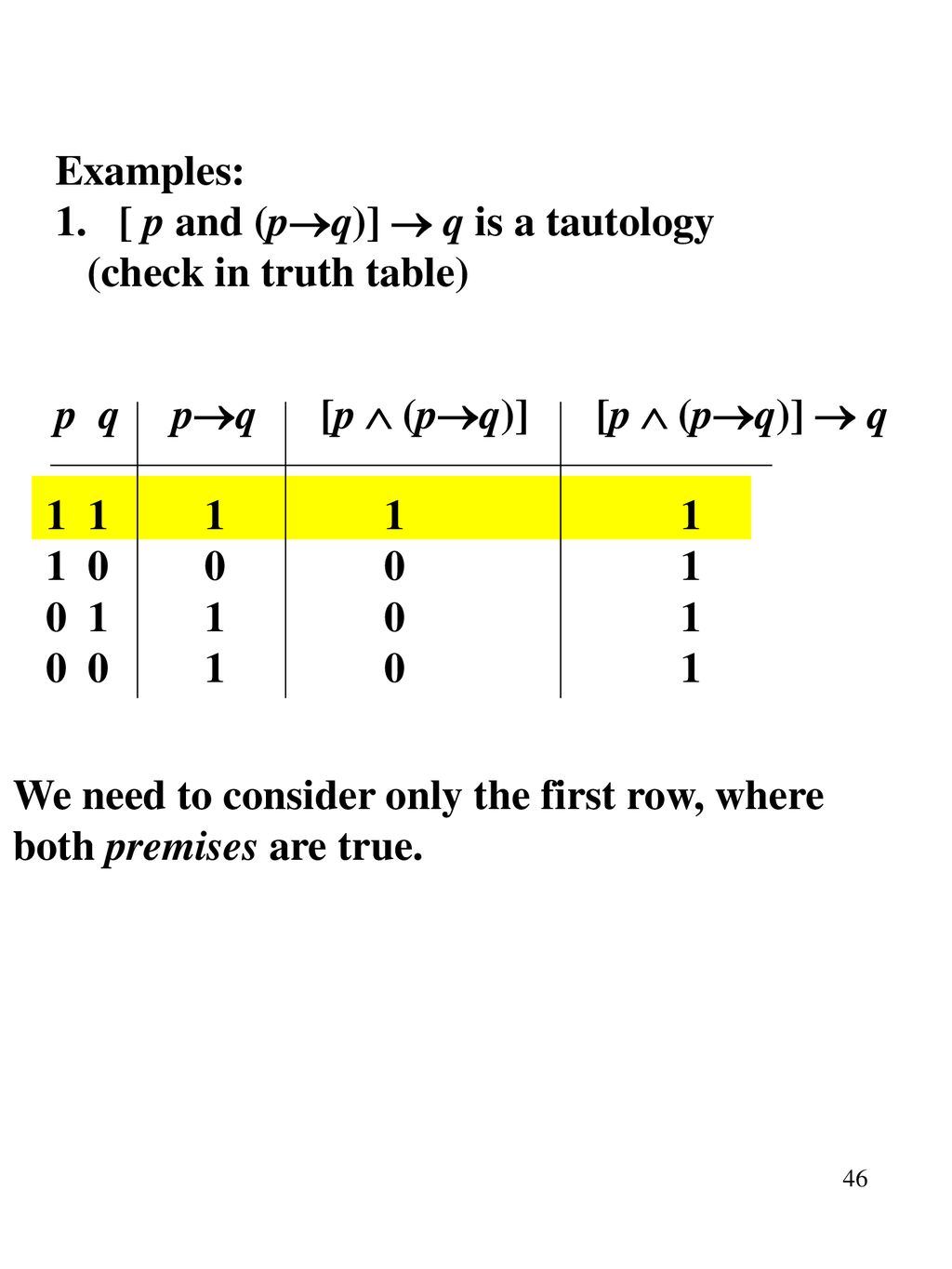 1 1 Fundamentals Of Logic The Rules Of Logic Give Precise Meaning To Ppt Download