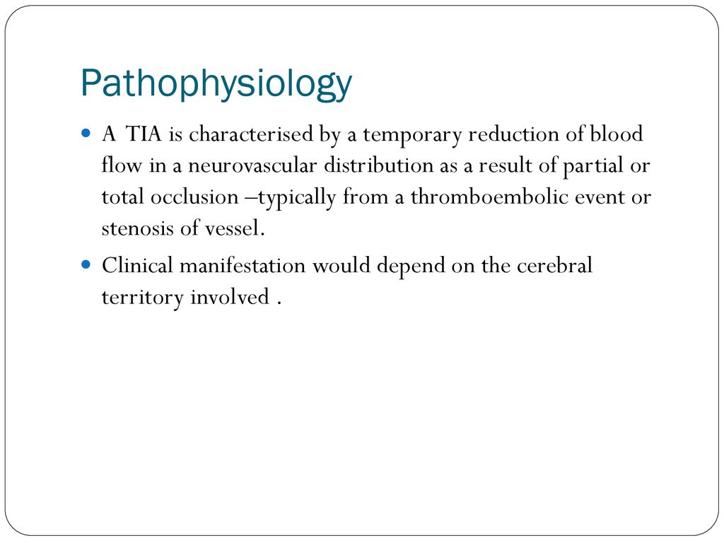 transient ischemic attack case presentation ppt