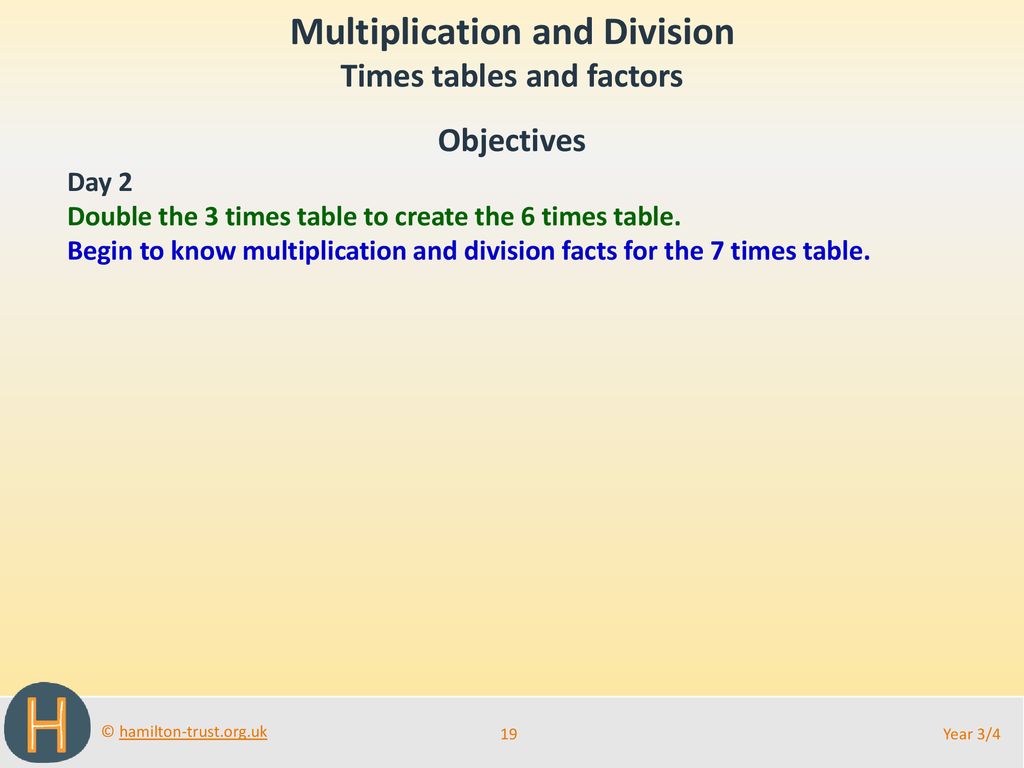 Multiplication And Division Times Tables And Factors Ppt Download