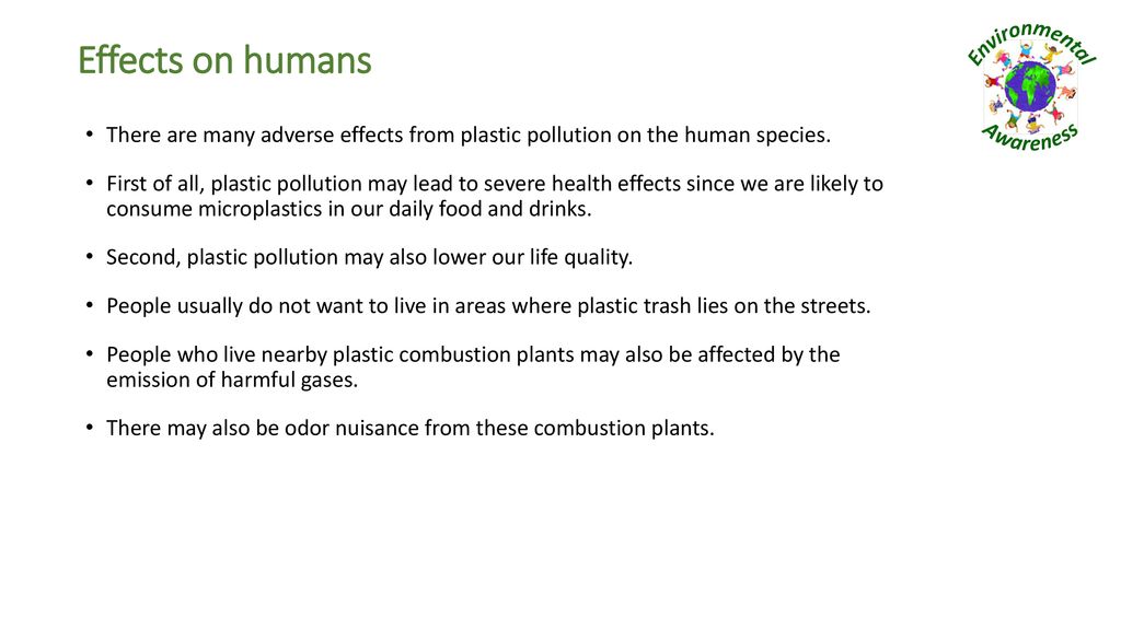 harmful effects of plastic on humans