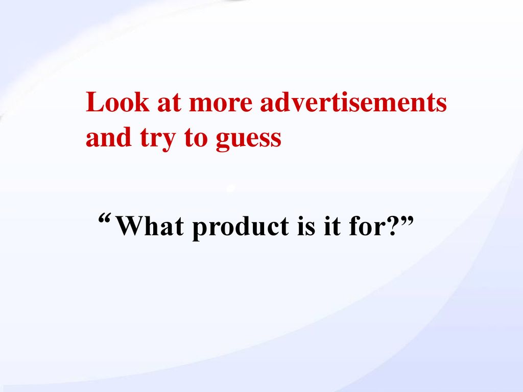 Lesson 3 The Advertising Game - ppt download