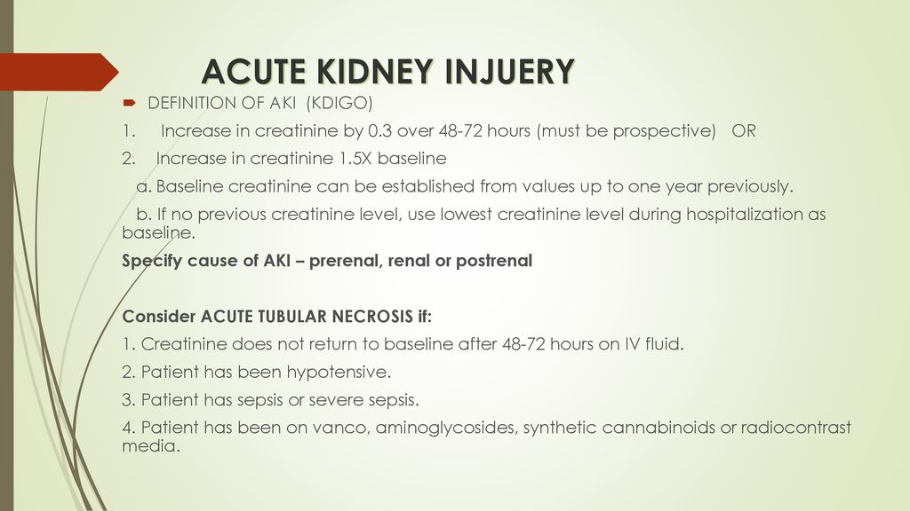 ACUTE KIDNEY INJURY FOR CDI - ppt download