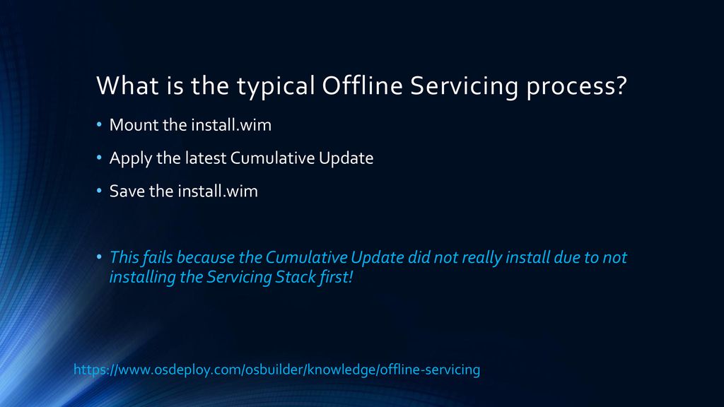 Windows 10 offline servicing ppt download