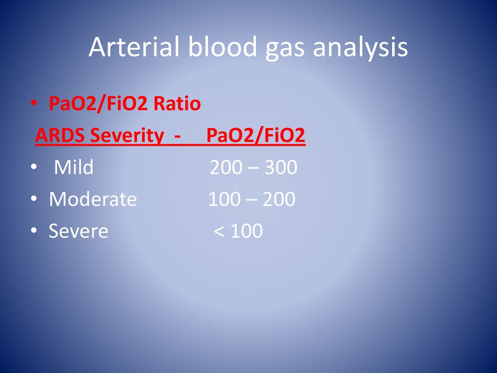 Acute Respiratory Distress Syndrome Ppt Download