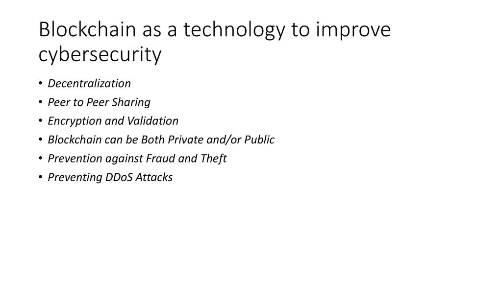 How the development of Blockchain affected cybersecurity - ppt download