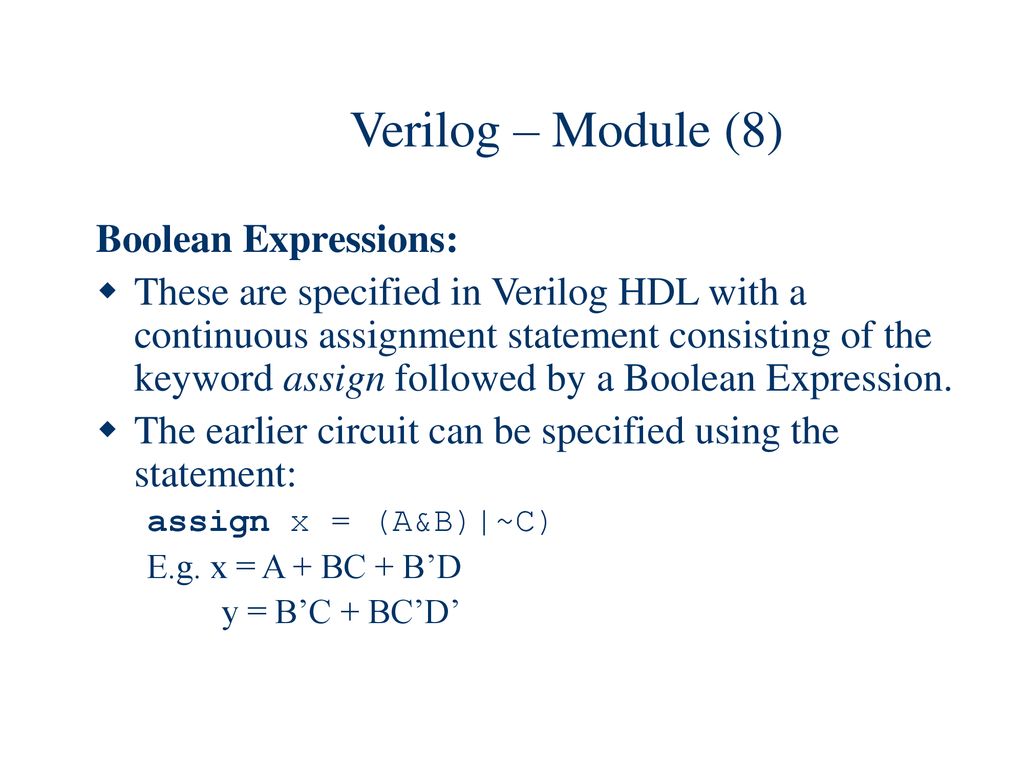 Verilog HDL Introduction - ppt download
