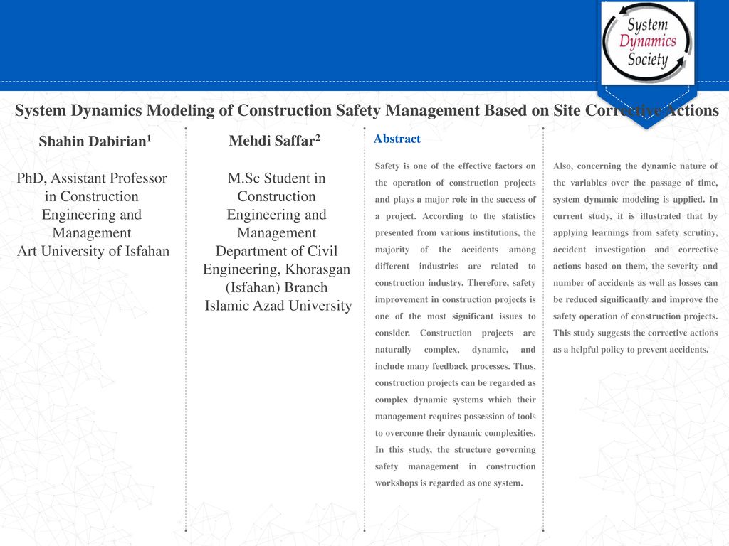 Abstract Shahin Dabirian1 Mehdi Saffar2 Ppt Download