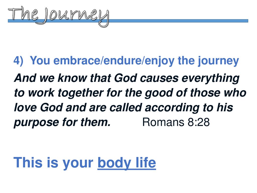 Enjoying your Journey with God