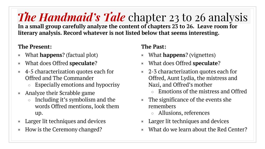 handmaid's tale quotes and analysis
